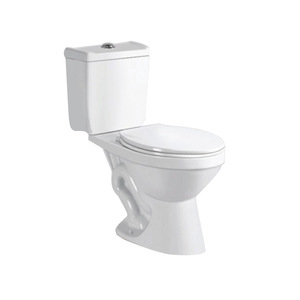WC en céramique à deux pièces 660 avec chasse d'eau par siphon et bouton de pression supérieur - Product Image 1