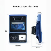 Validador de Autobús para Estaciones de Esquí, Terminal POS para Autobús Resistente a Bajas Temperaturas IP65 IK07, Impermeable, Resistente a Golpes, con Reconocimiento Facial, Escáner NFC y QR