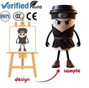 OEM phim hoạt hình cốc cà phê bức tượng tùy chỉnh trà sữa cửa hàng Chung hàng hóa thương hiệu văn hóa và sáng tạo cá nhân sản xuất - Product Image 3