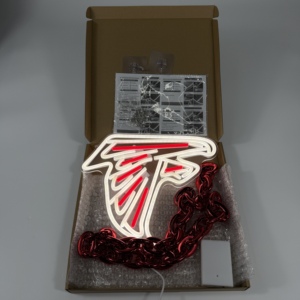 Insegna LED Personalizzata Atlanta Falcons, Catena Luminosa 5V con Grande Logo - Product Image 4
