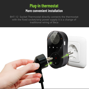 Beca BHT-12-LCD électrique Smart WiFi Programmable sans fil Nest Plug-In <span class=keywords><strong>Thermostat</strong></span> <span class=keywords><strong>pour</strong></span> les pièces de chauffage par le sol à la maison - Product Image 6