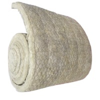 Rouleau de laine de roche en maille métallique isolante thermique et acoustique, 60 kg/m3, 80 kg/m3, 50 mm, 100 mm, prix économique - Product Image 2