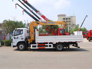 המחיר הטוב ביותר הידראולי 6.3ton 7ton זרוע ישרה מניפולטור נייד משאית רכוב עגור עם שלט רחוק - Product Image 3