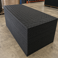 Tapis de protection composite antidérapant en plastique HDPE 4x8 12,7 mm pour équipement lourd, construction, routes, boue et marais