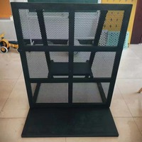 Barrière de sécurité mobile en métal robuste pour scène, en acier de 2,5 mm d'épaisseur, pour le contrôle des foules et la sécurité des concerts