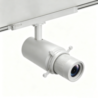 Projecteur LED sur rail COB 10W 30W, focalisable et orientable, pour exposition de peintures en galerie d'art et musée, en aluminium moderne