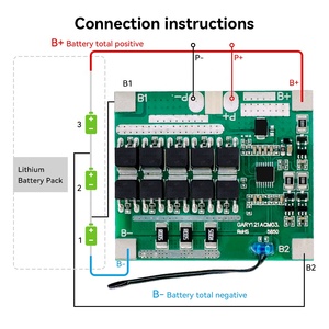 XJ BMS 3S 5A 10A 15A 20A 25A nmc LFP lipo4 3.7V LiFePO4 3S 20A hệ thống quản lý pin BMS với chức năng cân bằng và NTC - Product Image 4
