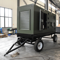 Groupe électrogène diesel Weichai monté sur remorque 400 kVA 440 kVA 350 kW, 6 cylindres, mobile sur 4 roues pour chantier de construction routière en montagne