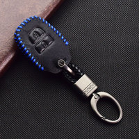 Étui de protection en cuir pour clé de voiture, 2 boutons, porte-clés, télécommande, housse pour Toyota RAV4 Hilux Verso Aqua IQ Probox, accessoires de voiture