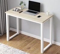 Ventes directes d'usine Bureau d'ordinateur simple moderne Table d'étude d'écriture en bois Support d'ordinateur portable à domicile Table d'étude de bureau d'ordinateur