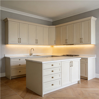 Ensemble d'îlots de cuisine en bois sur mesure, design de meubles modulaires, style moderne, solution complète, îlot de cuisine en bois