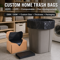 Sacs poubelles personnalisés extra résistants, grands, à fermeture hermétique, opaques, pour cuisine, OEM ODM, marque privée, recyclables