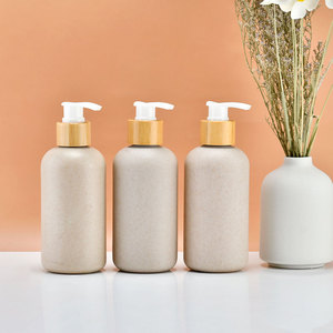 Sinh thái thân thiện <span class=keywords><strong>100ml</strong></span> 250ml 8oz 500ml rơm lúa mì Mỹ phẩm dầu gội Lotion chai với bơm Cap cho chăm sóc da bao bì - Product Image 1