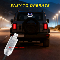 Lumières LED universelles USB Plug and Play pour pare-brise de voiture et camion, yeux de démon pour camions