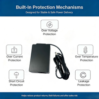 Adaptor Daya DC MYIXI 120W 5V/21V/12V/24V 5A/10A Output Colokan EU AC ke DC dengan Material PC