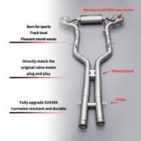 Échappement sport OEM en acier inoxydable avec soupape de contrôle pour Mercedes-Benz GTS GT GTC 2019+ 3.0T 4.0T AMG GT63S