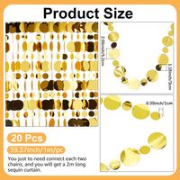 En gros, accessoires de mariage : Guirlande de paillettes, cadre de fond or et argent, rideau de perles, rideau suspendu, rideau de porte en perles pour fête