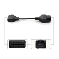 Câble adaptateur connecteur OBD2 OBD II 17 broches vers 16 broches pour Mazda