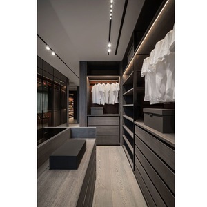 ตู้เสื้อผ้าแบบวอล์กอินทันสมัย ตู้เก็บของในตัว ตู้เสื้อผ้าบิลท์อิน - Product Image 2