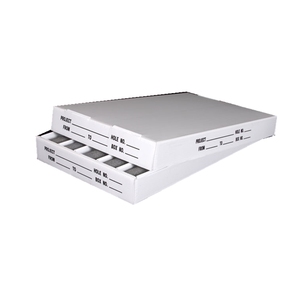 White Tray Corrugated Plastic White Core Tray