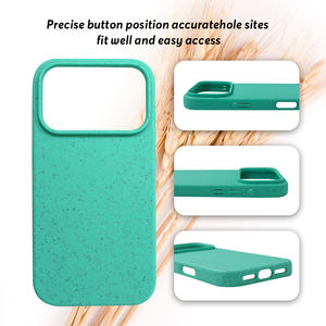 Stoßfeste 2,0 mm Umweltfreundliche Hülle aus Weizenstroh für iPhone 17 Pro Max, Biologisch Abbaubare Hülle - Product Image 4