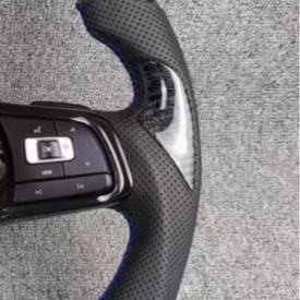 Volant sport en fibre de carbone personnalisé pour Volkswagen VW <span class=keywords><strong>Golf</strong></span> 5 MK6 MK7 MK8 Jetta Passat B8 Polo Tiguan GTI - Product Image 4