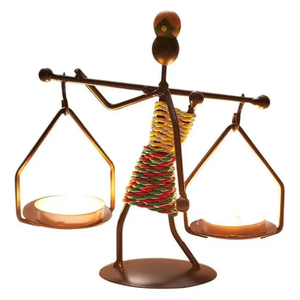 Креативный подсвечник из железа в африканском стиле, прочный, термостойкий, для свадеб, Рождества и домашнего декора - Product Image 5