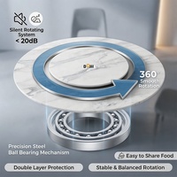 Nouvelles conceptions de table à manger ronde avec centre rotatif |   Table à manger en marbre pour salle à manger, cuisine, extérieur, hôtel