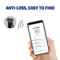 Distributeur en cuir personnalisé apple air tag formation tactique chat chien gps tracker collier pour chien de compagnie