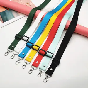 Einfache einfarbige Handy-Halskette Benutzer definierte LOGO-Handy hülle Lanyard-Tasche Schulter gurt Tragbarer verstellbarer Telefon gurt