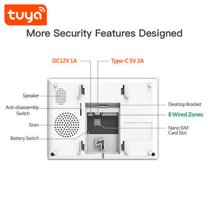 Sistema de Alarma de Seguridad Inteligente para el Hogar Tuya 4G/GSM/Wifi, Sistema de Alarma Antirrobo con Control por Aplicación Tuya Smart, PST-H700-4GG - Product Image 2