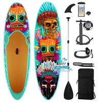 Vente directe d'usine Stock eau Surf Paddel ensemble planche de SUP personnalisé planche de surf Stand up planche de pagaie gonflable