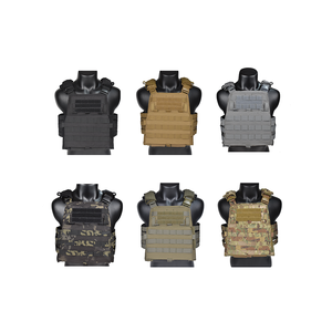 Gilet Tattico Personalizzato AVS Combat <span class=keywords><strong>Molle</strong></span> Portapiastre Leggero Resistente in Nylon 500D Impermeabile Multifunzionale Regolabile - Product Image 2