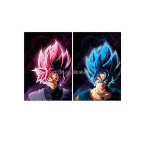 3 beelden veranderd flip anime karakter posters 12x16 inches afdrukken foto