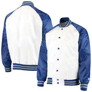 2020 vestes universitaires Letterman légères sur mesure manches en satin sergé avec col montant nouveau Design grande taille vente entière - Product Image 1