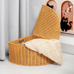 Cesta de Almacenamiento Multifuncional Rectangular, Ecológica, de Plástico PP, Moderna, para Ocultar Objetos en el Rincón, para Armarios Grandes, Uso Doméstico - Product Image 3