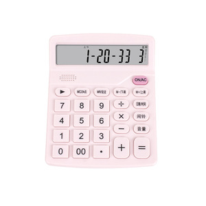 Solar Powered <b>12</b> Digit Calculator Blue Plastic Office Student Arithmetic Calculator - Product Image 5