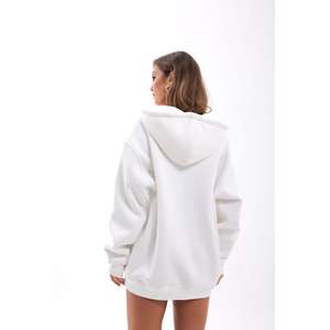 Sudadera con Capucha para Mujer 7220, Blanca, 100% Algodón, Manga Regular, Tejido de Punto - Product Image 1