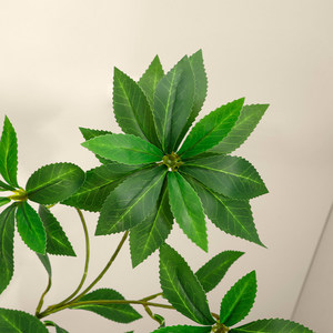 Vente en gros de feuilles vertes artificielles de style nordique de haute qualité pour la décoration de table à la maison, salon, magasin - Product Image 5