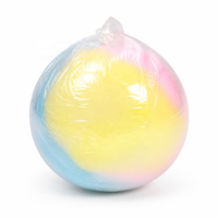 Mainan Squishy Natal Mainan Fidget Bola Remas Pelangi Kawaii Renyah Mainan Pereda Stres Sensorik untuk Anak-anak Dewasa Hadiah Liburan