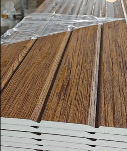 Revêtement de bonne qualité en métal sculpté <span class=keywords><strong>Panneaux</strong></span> <span class=keywords><strong>isolants</strong></span> en <span class=keywords><strong>polyuréthane</strong></span> Panneau sandwich en PU pour murs - Product Image 2