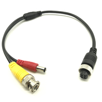 Tête femelle d'avion à tête mâle BNC Vidéo DC Tête mâle Connexion Véhicule MDVR Caméra Camion Câble de transmission