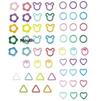 Marqueurs de mailles colorés métallisés à peinture cuite, style spirale, à extrémité ouverte, pour la marquage de pulls et les outils de tricot, Chine