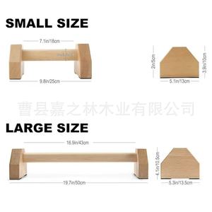 Barras de Flexiones de Madera ZC 818 Color Natural, Equipo de Fitness Duradero para el Hogar, Uso Unisex para Adultos - Product Image 3