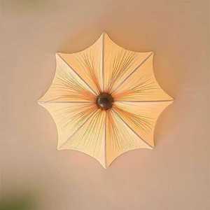 Luminaire suspendu Aldwin <span class=keywords><strong>en</strong></span> <span class=keywords><strong>tissu</strong></span> <span class=keywords><strong>pour</strong></span> plafond, style minimaliste moderne Wabi Sabi, <span class=keywords><strong>pour</strong></span> salon, <span class=keywords><strong>chambre</strong></span> à coucher, restaurant - Product Image 4