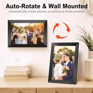 Wifi Digital Picture Frame Frameo 10.1 Inch Smart Digital Photo Frame With 32GB Share Photos Videos Via Free Phone App