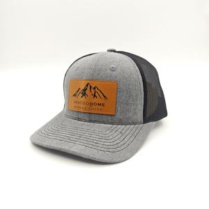 Gorra de Béisbol Richardson 112 Y2K de Alta Calidad, Estilo Hip Hop, 6 Paneles, Malla Estructurada de Algodón, con Parche de Cuero Poligonal - Product Image 1