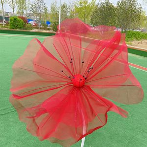 Fleur de pavot en soie simulée pour fenêtre, grande fleur pour décoration de mariage en extérieur, accessoires de photographie - Product Image 6