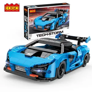COGO New Style Super Race Tech Car Build Block Toys City Racing Car Building Blocks Set