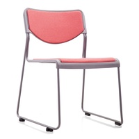 Chaise de conférence Nuogo GS-2041B, design moderne, structure en acier, métal et plastique, facile à nettoyer, empilable et connectable
